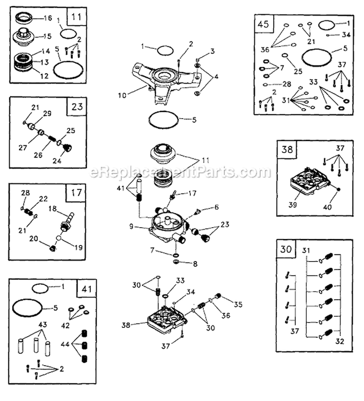 Page C Diagram and Parts List for 1430-0  Briggs and Stratton Pressure Washer